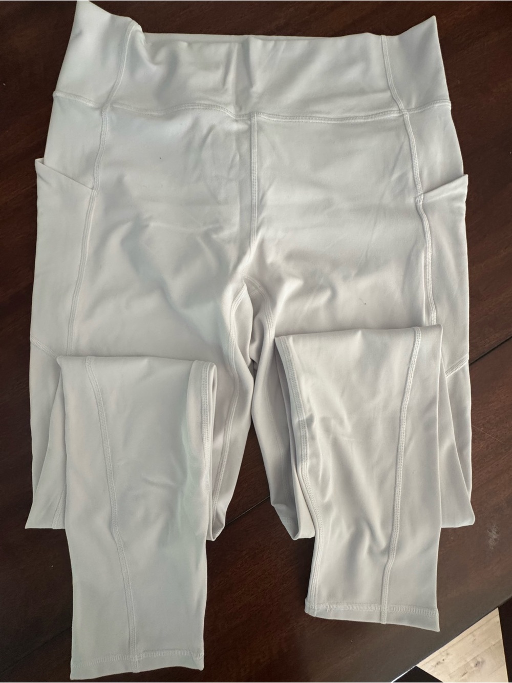 Fabletics White High-Waist Pocket Leggings